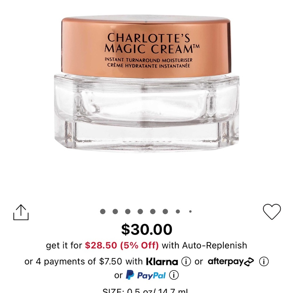 Charlotte's Magic Cream Instant Turnaround Moisturiser